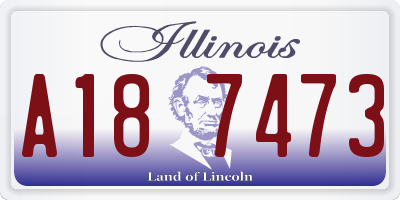 IL license plate A187473