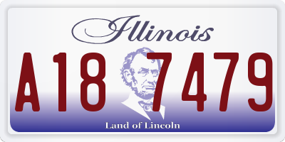 IL license plate A187479