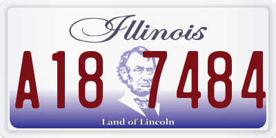 IL license plate A187484