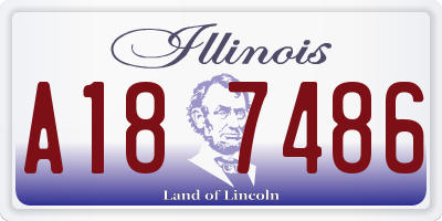 IL license plate A187486