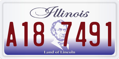IL license plate A187491