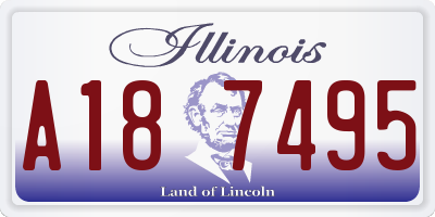 IL license plate A187495
