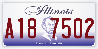 IL license plate A187502