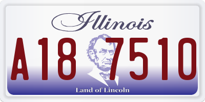 IL license plate A187510