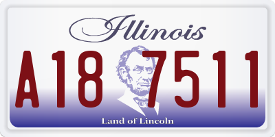 IL license plate A187511