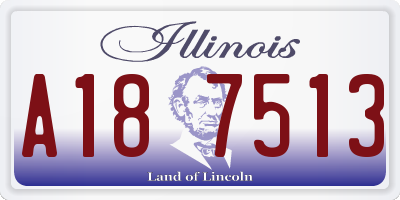 IL license plate A187513
