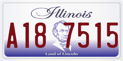 IL license plate A187515