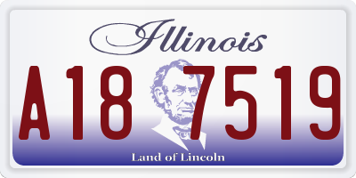 IL license plate A187519