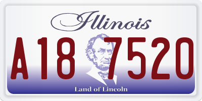 IL license plate A187520