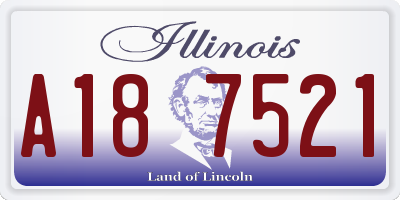 IL license plate A187521