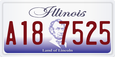 IL license plate A187525