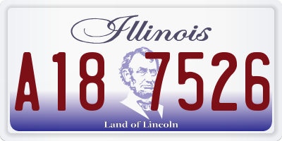 IL license plate A187526