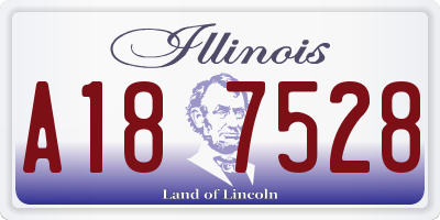 IL license plate A187528