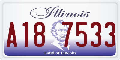 IL license plate A187533