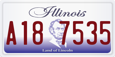 IL license plate A187535