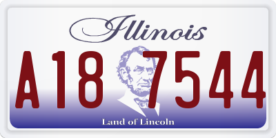 IL license plate A187544
