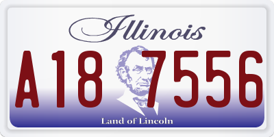 IL license plate A187556