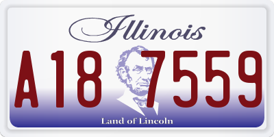 IL license plate A187559
