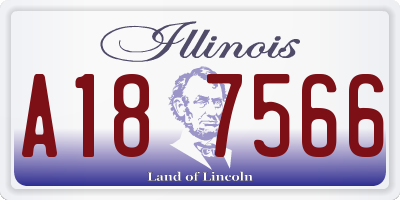 IL license plate A187566
