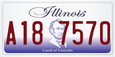 IL license plate A187570