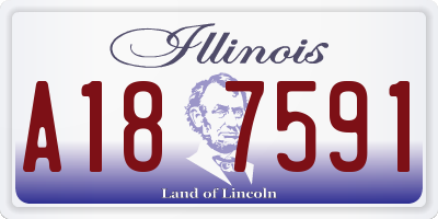 IL license plate A187591