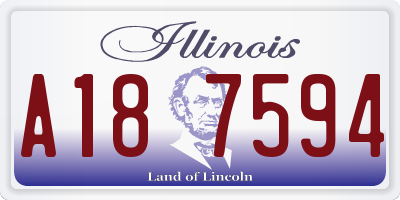 IL license plate A187594
