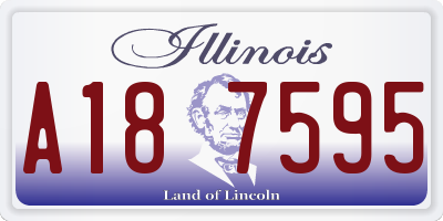 IL license plate A187595
