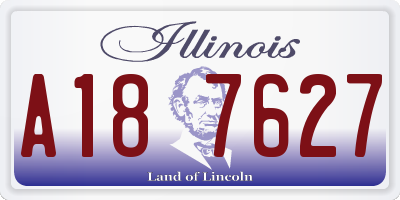 IL license plate A187627
