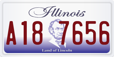 IL license plate A187656