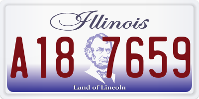 IL license plate A187659