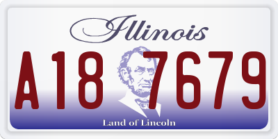 IL license plate A187679