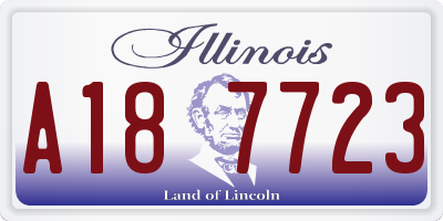 IL license plate A187723