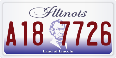 IL license plate A187726