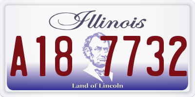 IL license plate A187732