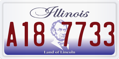 IL license plate A187733