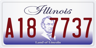 IL license plate A187737