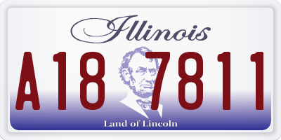 IL license plate A187811