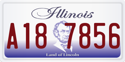 IL license plate A187856