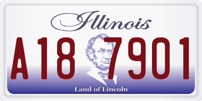 IL license plate A187901