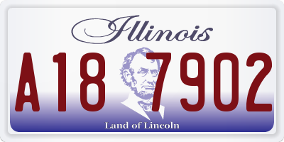 IL license plate A187902