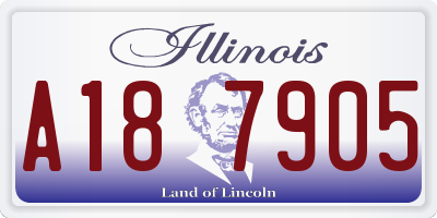 IL license plate A187905