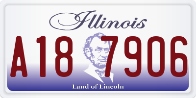 IL license plate A187906