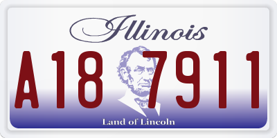 IL license plate A187911
