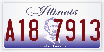 IL license plate A187913