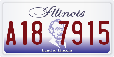 IL license plate A187915