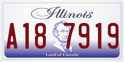 IL license plate A187919