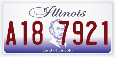 IL license plate A187921