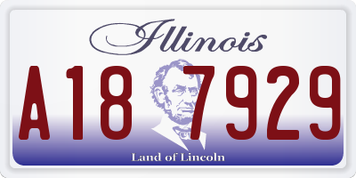 IL license plate A187929