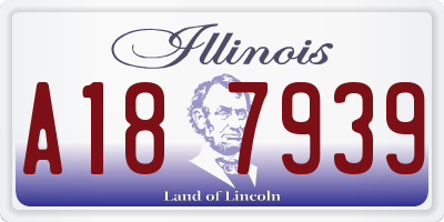 IL license plate A187939