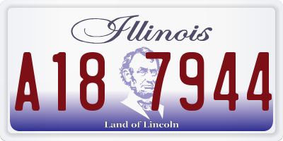 IL license plate A187944